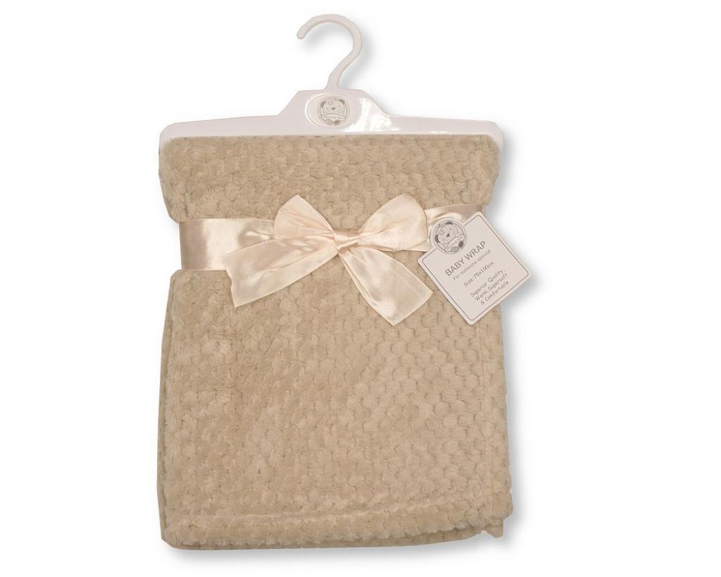 Snuggle Baby Bw-112-950T 5035320029504 SB112-950T Taupe Waffle Blanket