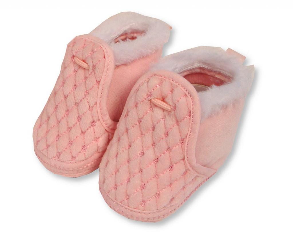 Snuggle Baby  5035320463834 SB116-383P Furry Booties (0-12 months)