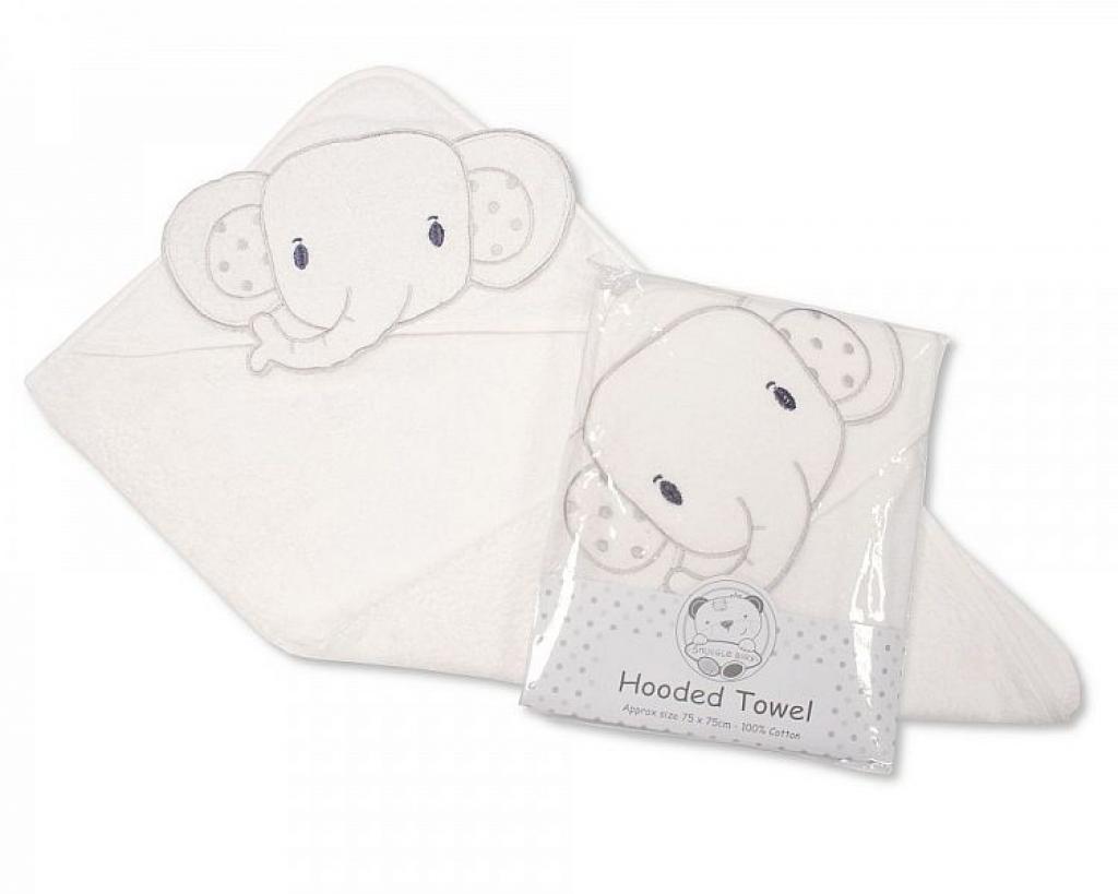 Snuggle Baby BW-120-002w 503532011202 2 SB120-002w "Elephant" Hooded Towel