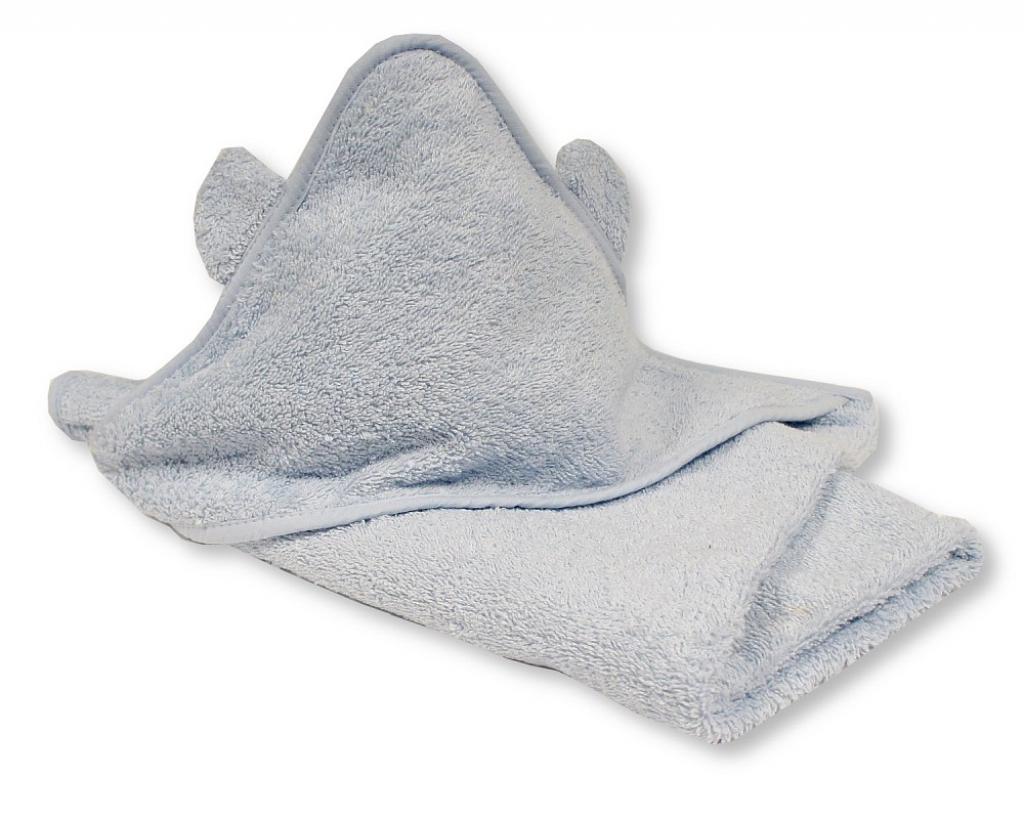 Snuggle Baby BW-120-016S 5035320612065 SB120-016S Plain Sky Hooded Towel with 3D Ears