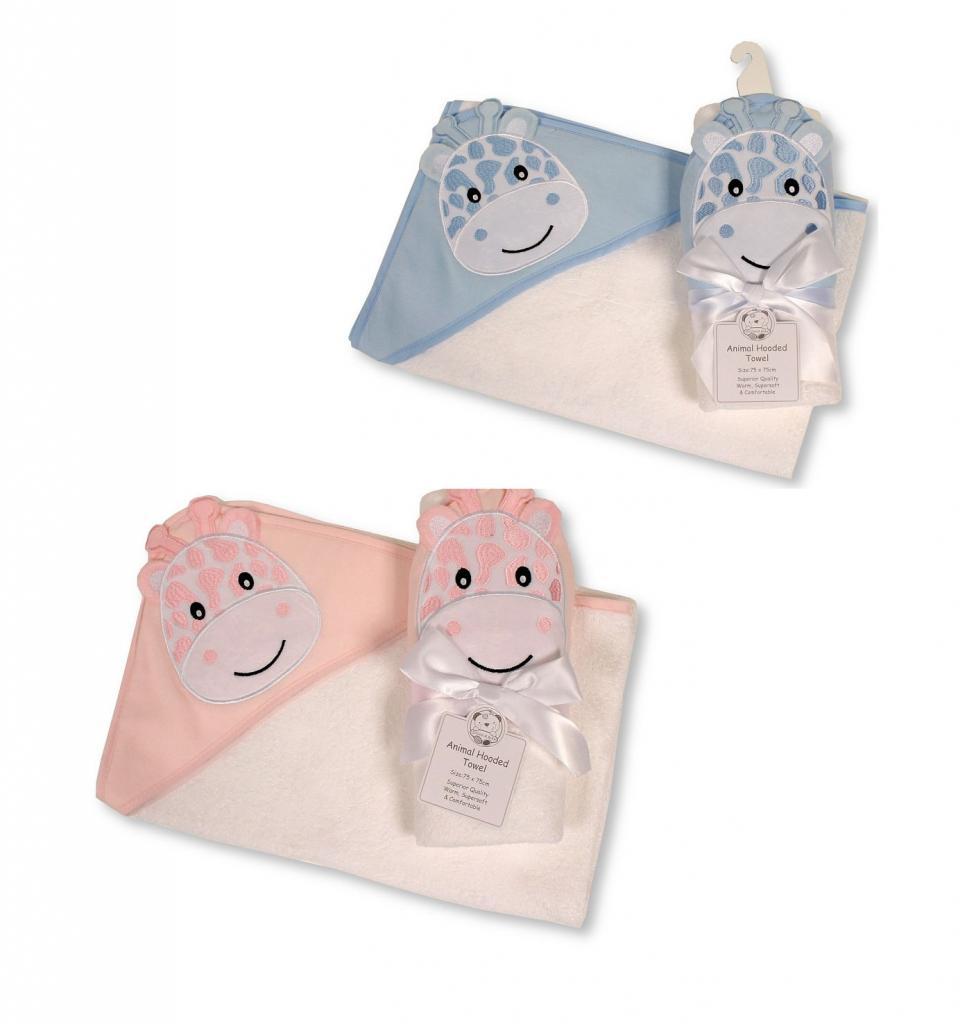 Snuggle Baby BW-120-023 * SB120-023 "Giraffe" Hooded Towels (Choose Colour)