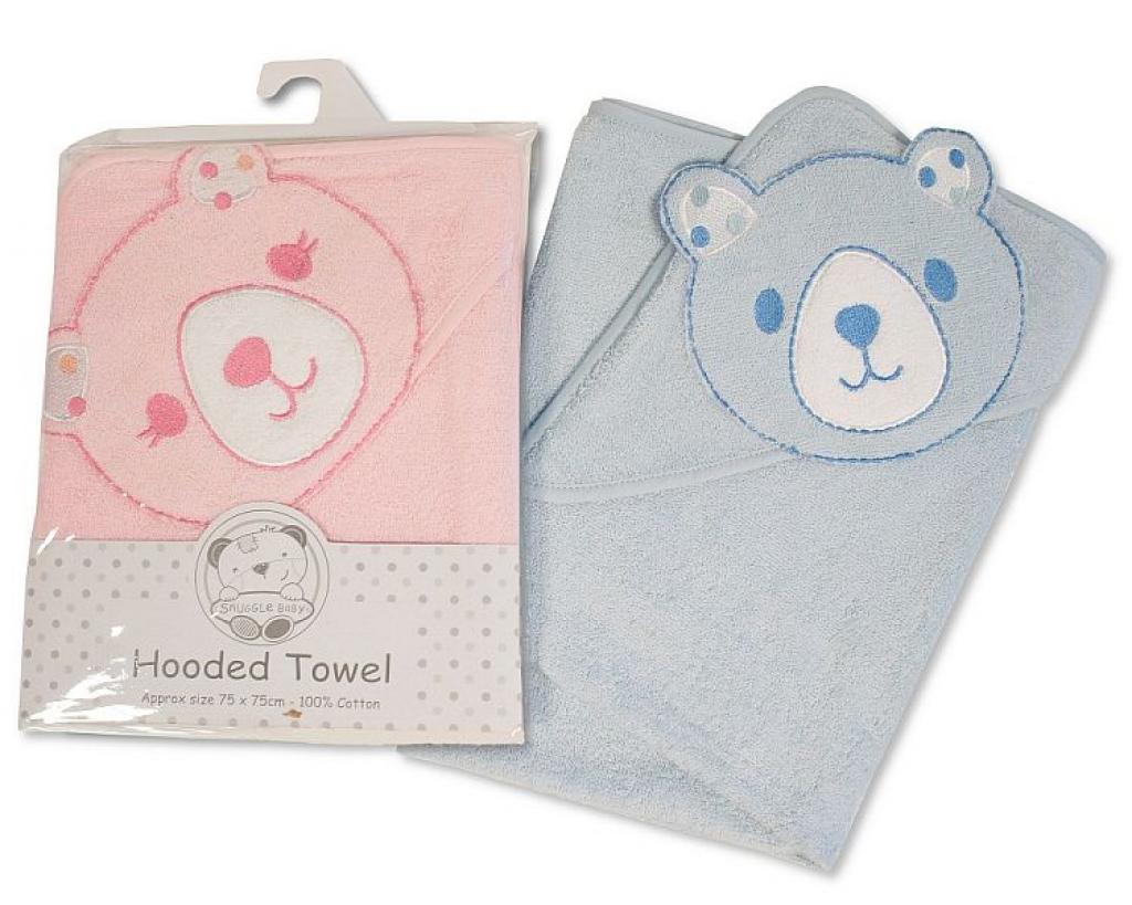 Snuggle Baby BW-120-097  SB120-097 "Bear " Hooded Towels (Choose Colour)