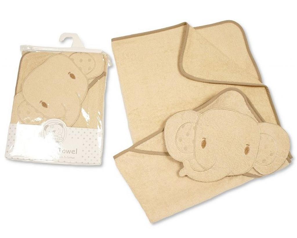 Snuggle Baby BW-120-109T 5035320112091 SB120-109T Taupe "Elephant" Hooded Towels