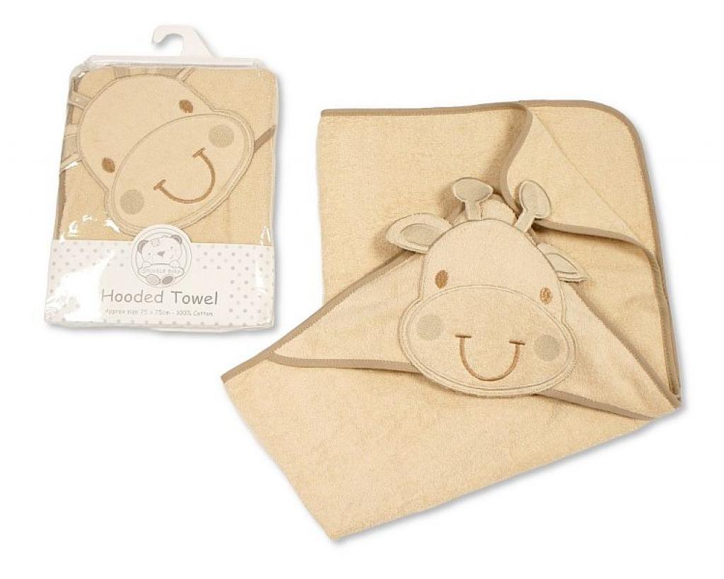 Snuggle Baby BW-120-110T 5035320112008 SB120-110T Taupe "Giraffe" Hooded Towels