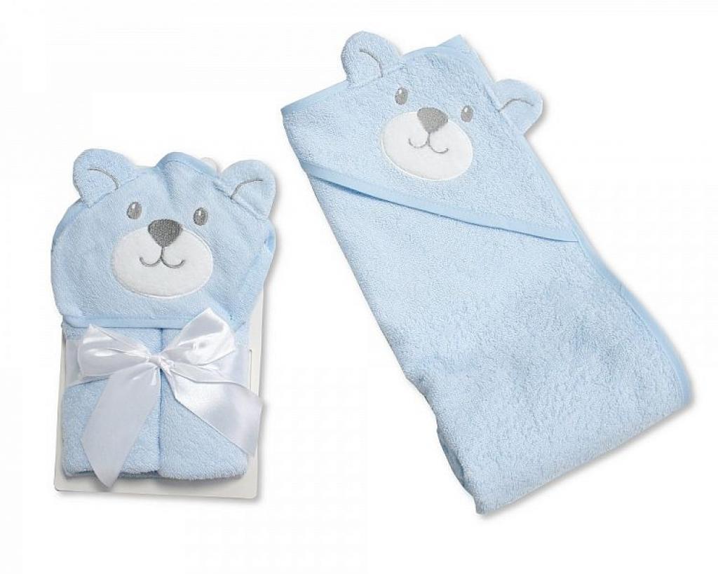 Snuggle Baby BW-120-118S 5035320412016 SB120-118S  Sky "Bear" Hooded Towel