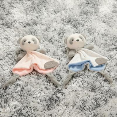 SB25-1118  Baby Panda Comforter with Teether and Rattle 