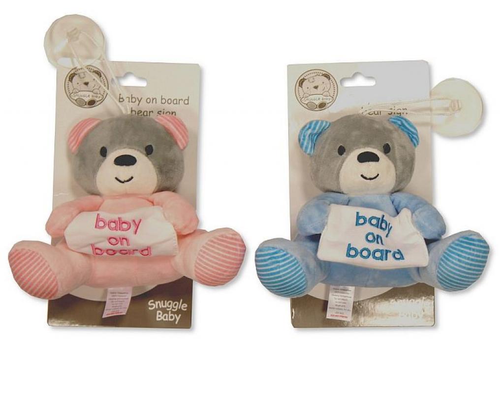 Snuggle Baby Gp-25-0869 503532025110 3 SB25-0869 Soft Toy with 'Baby on Board' Sign