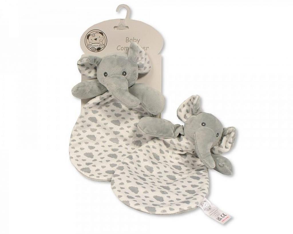 Snuggle Baby  503532025100 4 SB25-1100 Elephant Comforter with crinkle