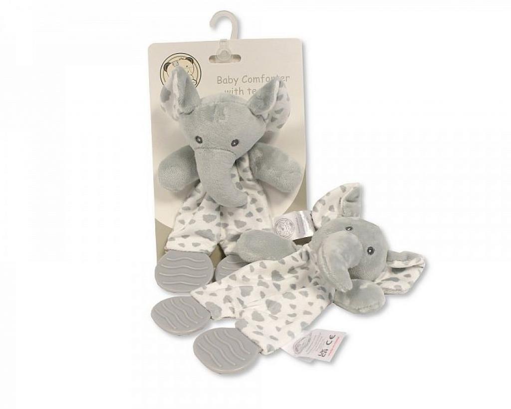 Snuggle Baby  503532025103 5 SB25-1103 Elephant comforter with teether