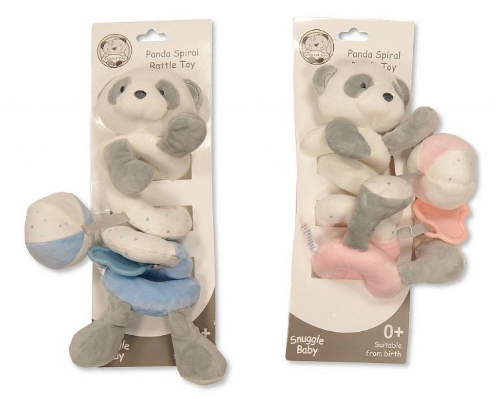 Snuggle Baby Gp-25-1112 503532025112 7 SB25-1112 Baby Panda Spiral Activity Toy with Rattle and Teether