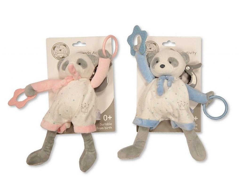 Snuggle Baby Gp-25-11164 503532025114 1 SB25-1114 Baby Panda Activity Toy with Clip and Teethers