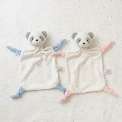 SB25-1117A  Baby Panda Comforter with Rattle 