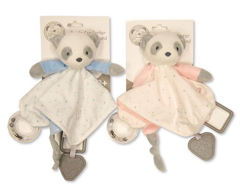 Snuggle Baby Gp-25-1120 503532025120 2 SB25-1120 Baby Panda Comforter with Teether and Rattle