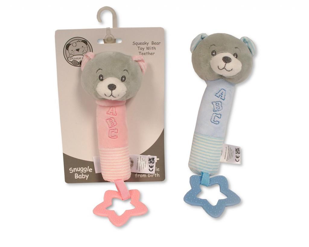 Snuggle Baby GP-25-1232 5035320512327 SB25-1232 "ABC Bear" Squeaker and Teether