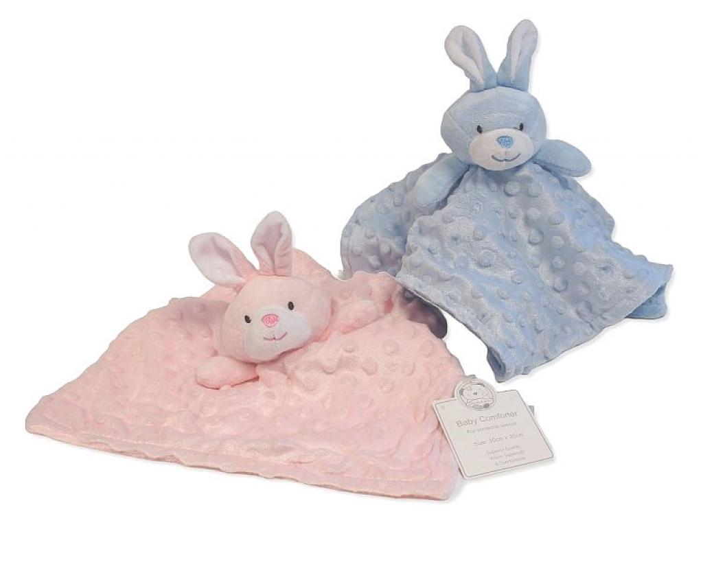 Snuggle Baby GP-25-1244 Pink = 5035320412443, Blue = 5035320612447 SB25-1244 Bunny Comforter (Choose Colour)