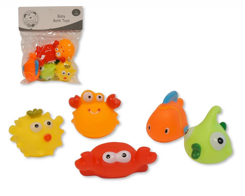 Snuggle Baby Gp-25-1269 503532051268 SB25-1269  Squeaky Baby Bath Toys -Sealife