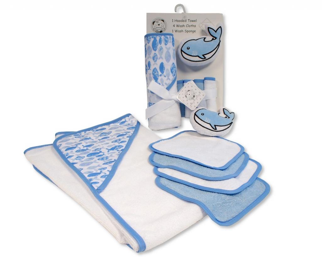 Snuggle Baby GP-25-1275S 5035320625751 SB25-1275S "Whale" 6 Piece Bath Set