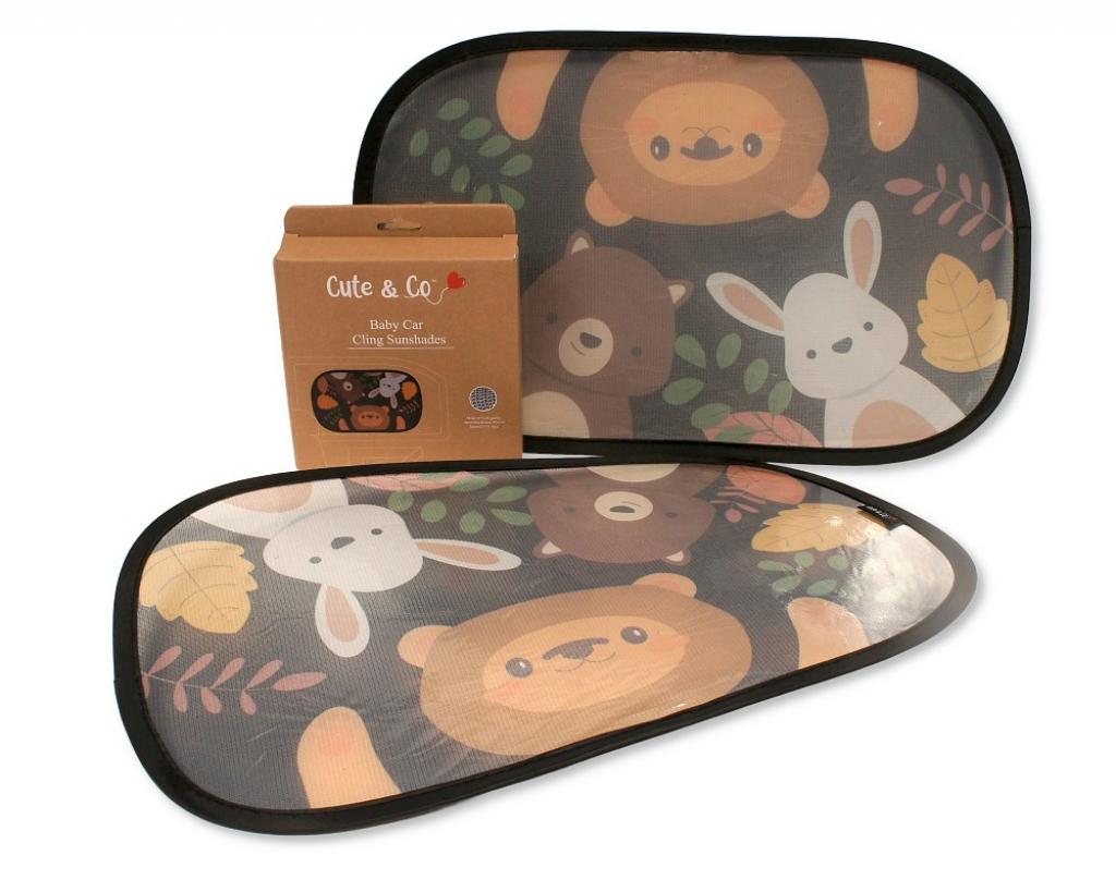 Cute & Co AC-50-0028  CC50-0028 Twin Pack "Animal" Mesh Sunshades