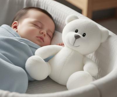SK10163W  White Baby Bundles Bears 15cm 