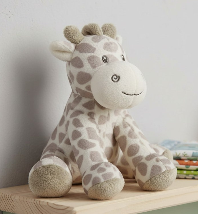 Suki 10168 5053154101685 SK10168g Medium Grey Bing Bing Giraffe with Rattle (3 Pack)