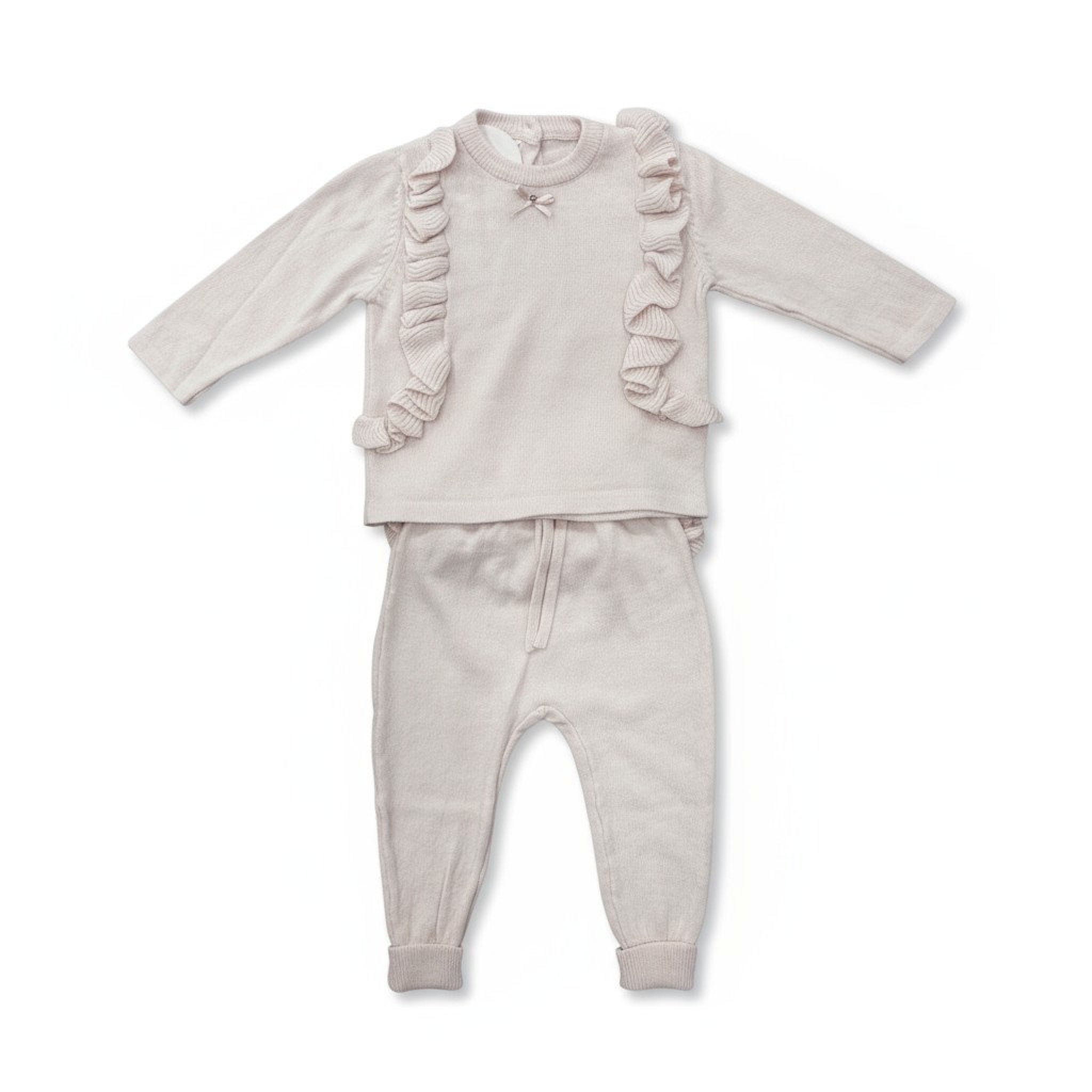 Samli  Premium Collection China * SM6832-Bi Biscuit Frilled Knitwear (0-12 months)