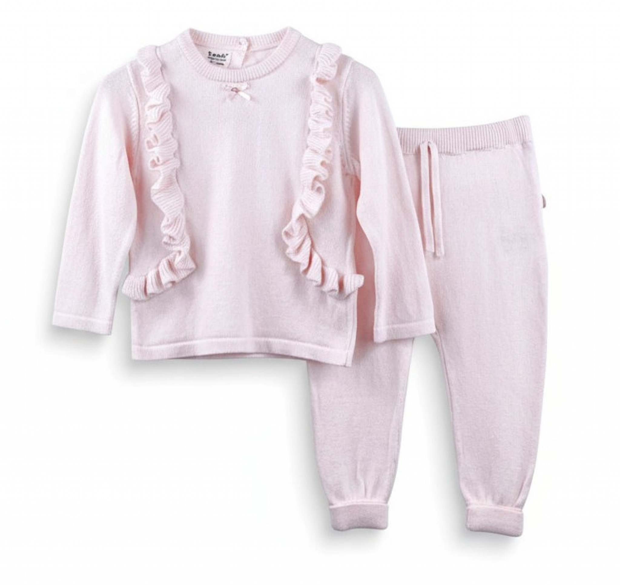 Samli  Premium Collection China * SM6832-P Pink Frilled Knitwear (0-12 months)