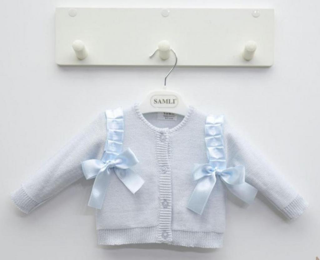 Samli  Premium Collection China  SM6909-PS Sky Pleat cardigan (0-24 months)
