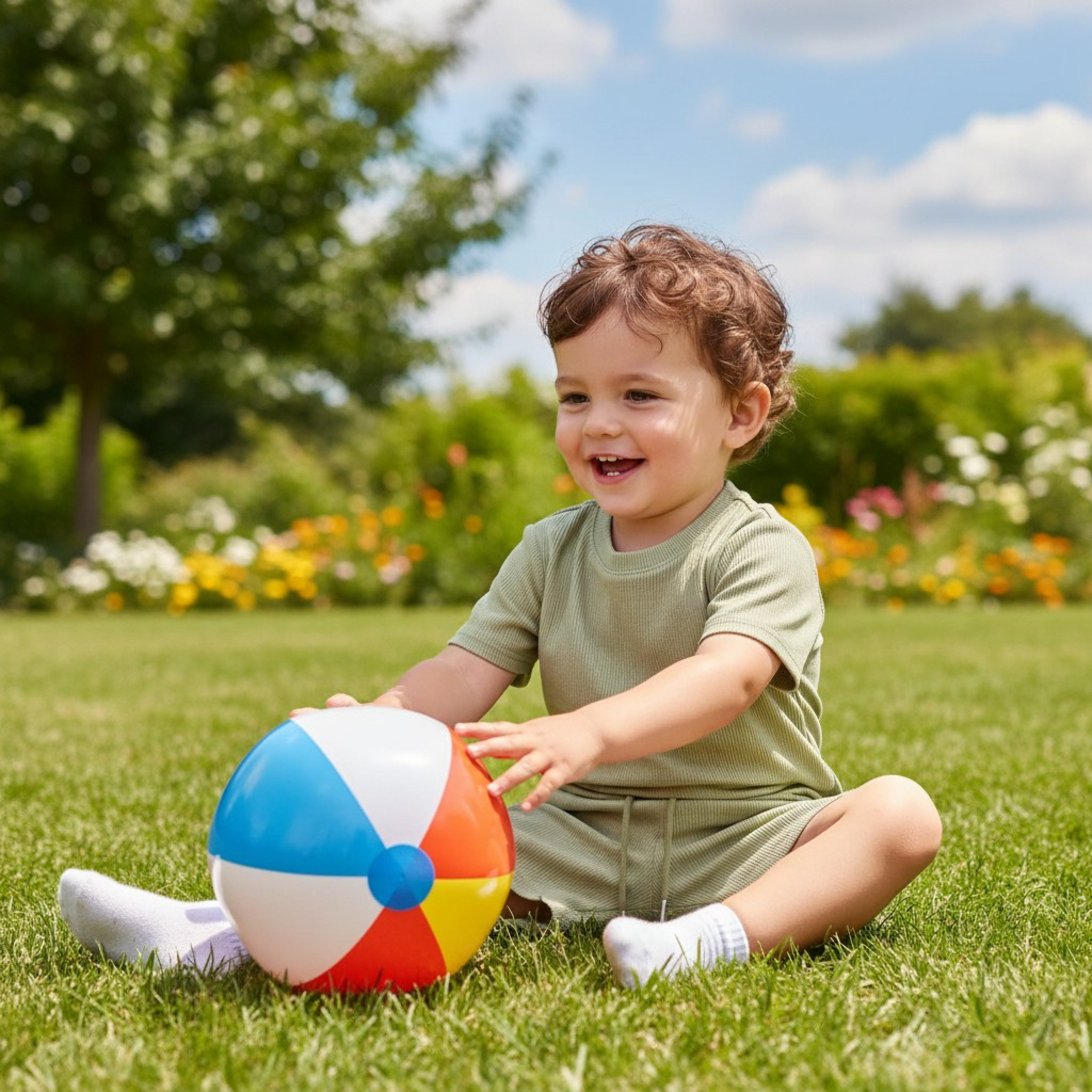 Samli  Premium Collection   SMYG217-SG Textured  Shorts Set ( 12-24 months)