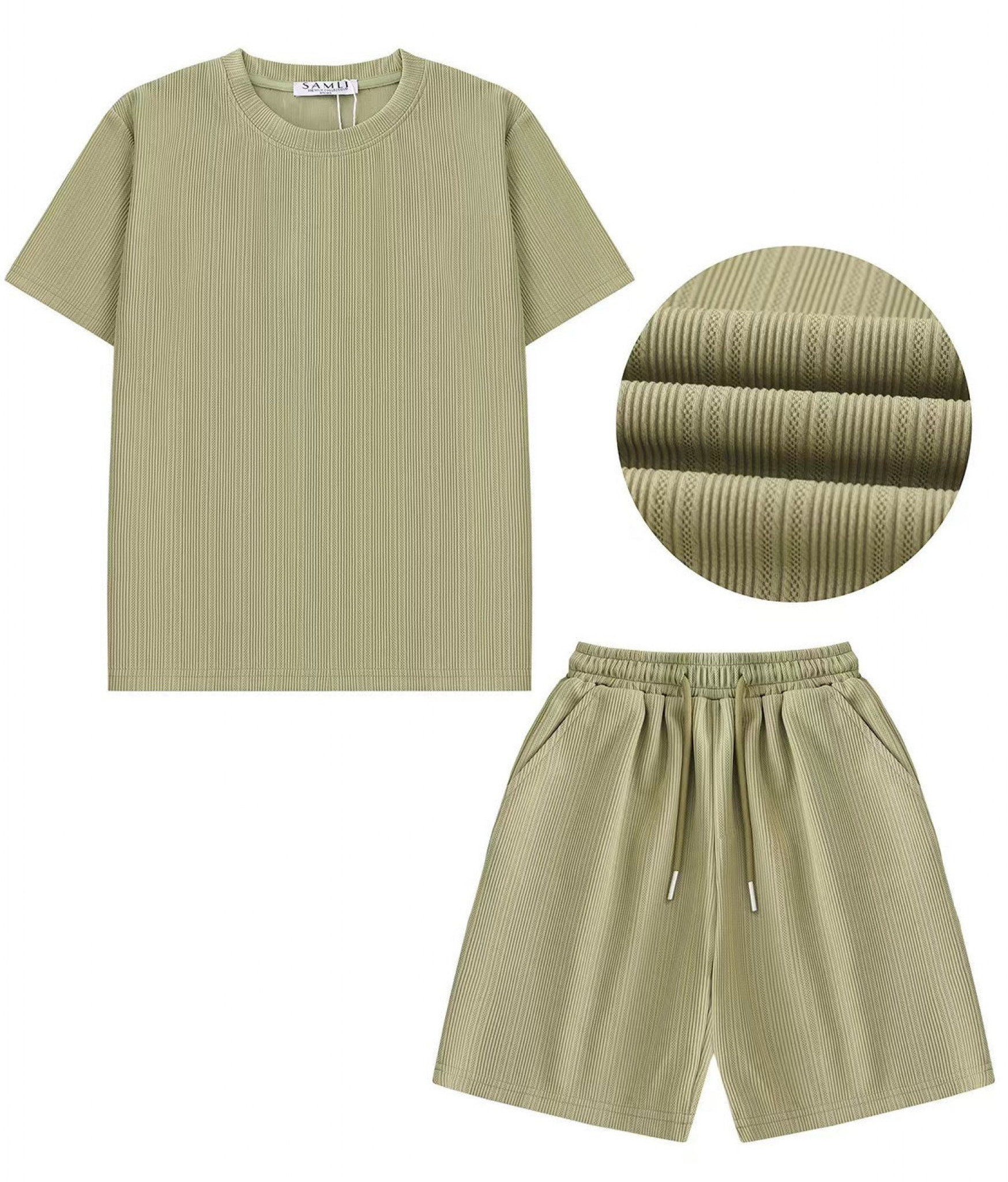 Samli  Premium Collection   SMYG217SG Textured  Shorts Set ( 12-24 months)