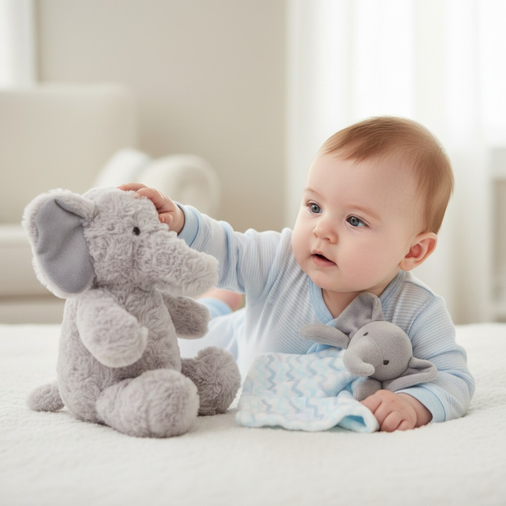 Snuggle Tots D06333 5056756522599 SND06333-S Elephant Toy and Comforter Set