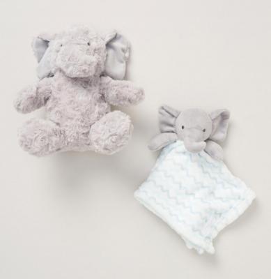 Snuggle Tots D06333 5056756522599 SND06333S Elephant Toy and Comforter Set
