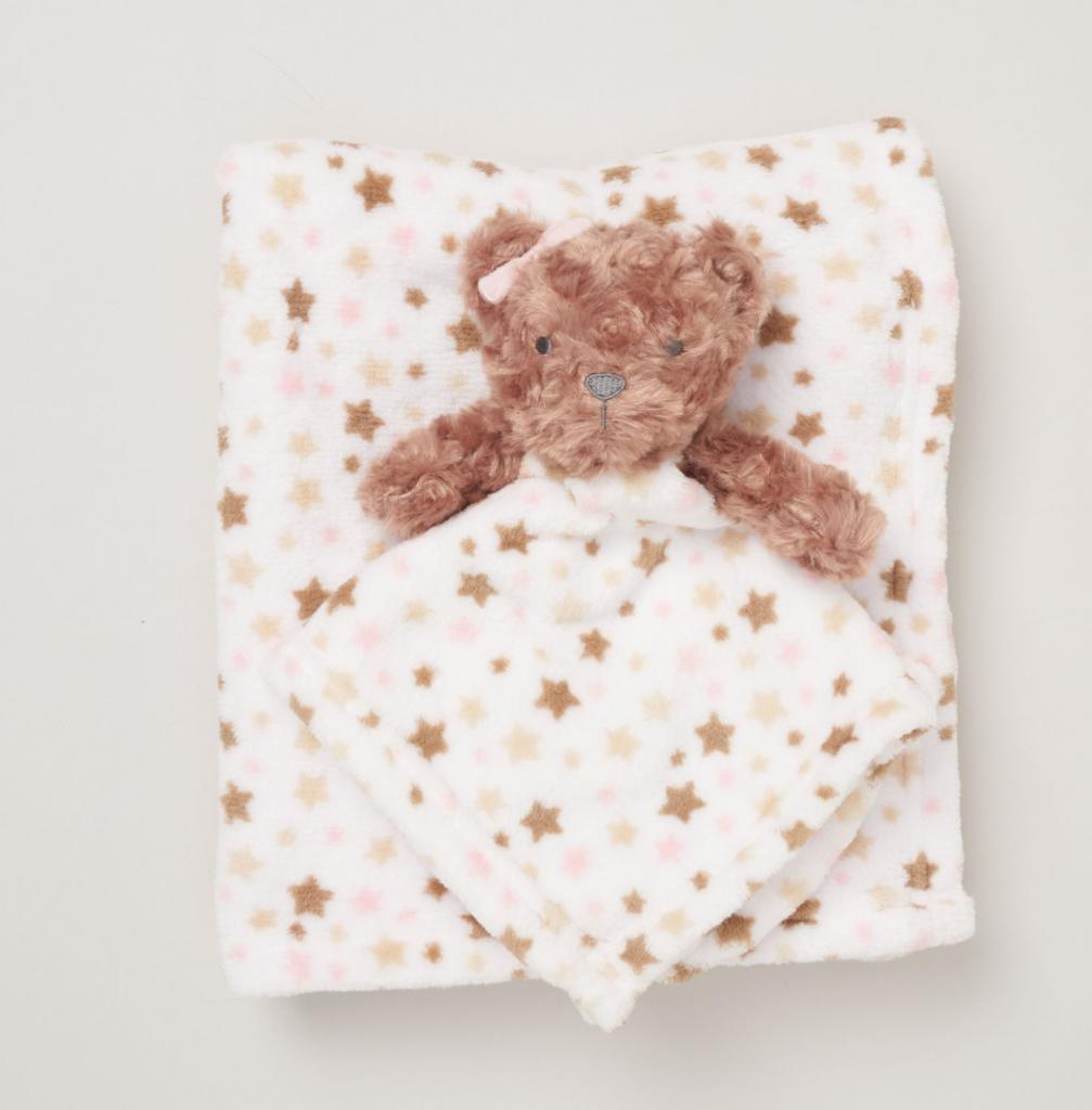 Snuggle Tots E08874 5056756522452 SNE08874  Teddy Blanket and Comforter Set