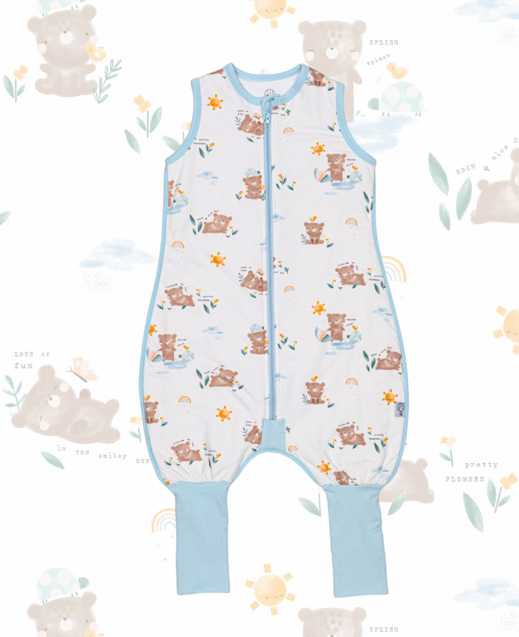 Sleeping Stars Safari 1.0 Sleep Suit  SSSS-1TED Teddy 1.0 Tog Sleep Suit (3-36 months Choose)