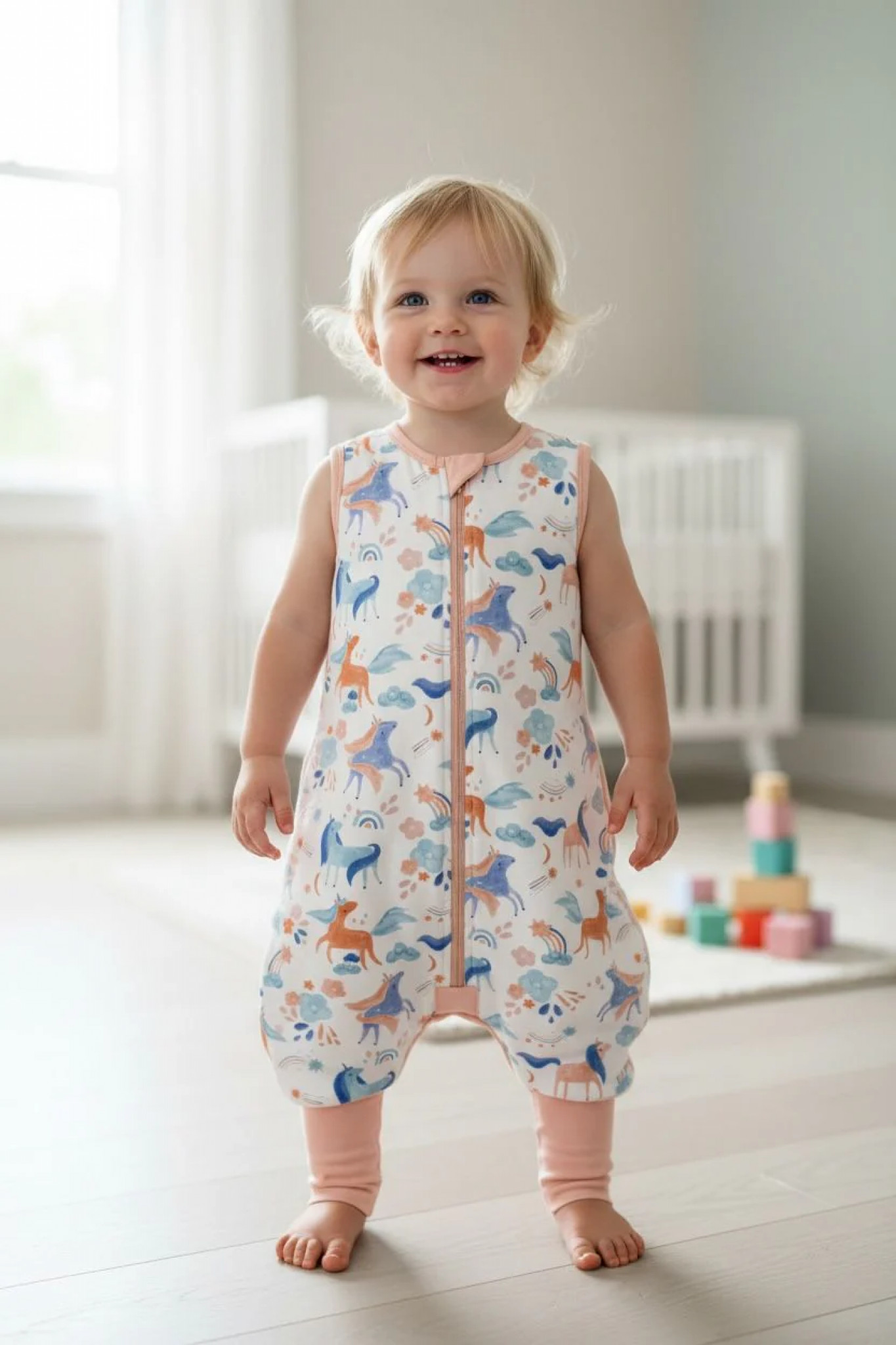 Sleeping Stars Unicorn 2.50 Sleep Suit  SSSS-2-UNI Unicorn 2.5 Tog Sleep Suit (3-36 months Choose)