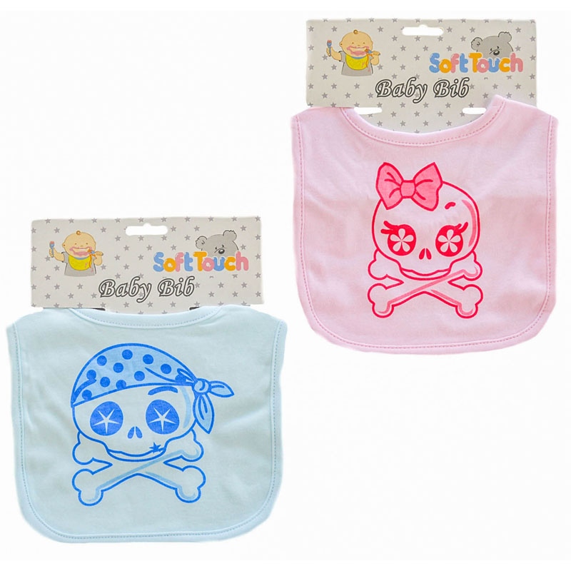 Soft Touch  5023797201233 ST4709  Pirate Baby Bib