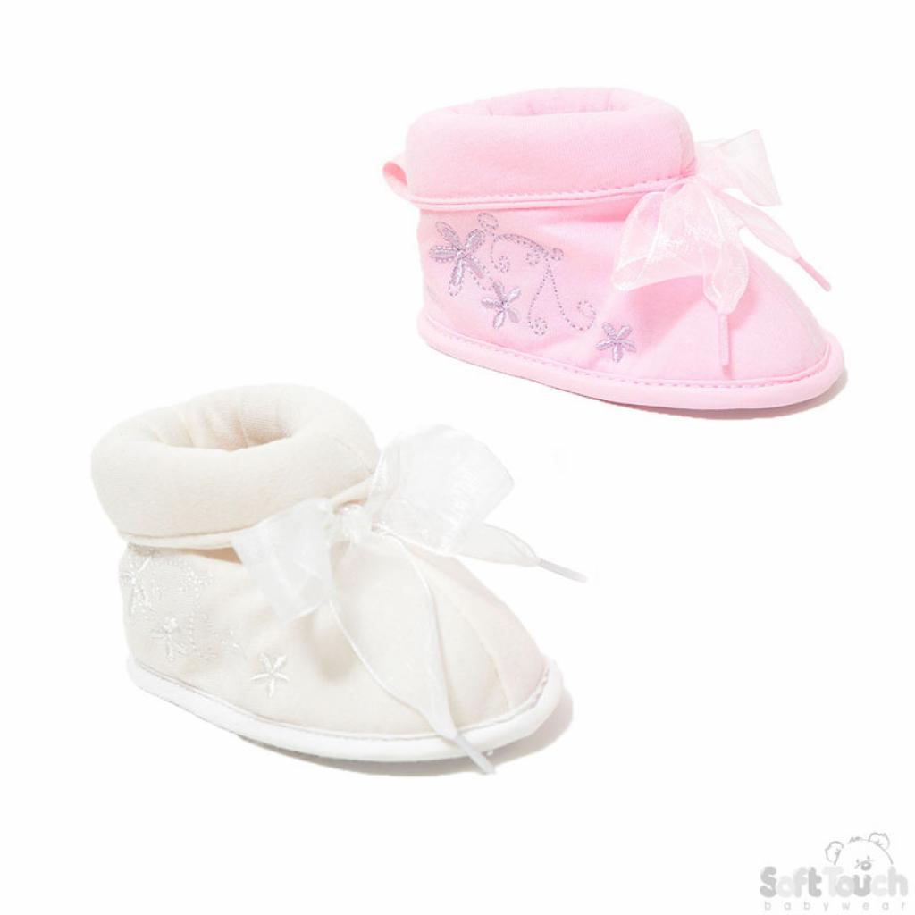 Soft Touch 5023797207778 STB1181 Knitted Bootees (0-12 months)