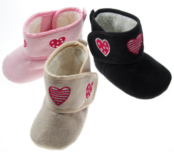 Soft Touch 3B1195 5023797207846 STB1195 Suede "Heart" Boot (6-15 months)
