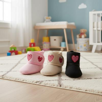 STB1195A  Suede "Heart" Boot  (6-15 months)