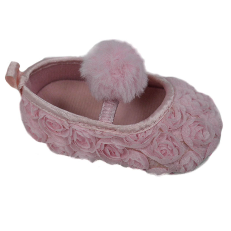 Soft Touch  5023797210426 STB2230-P Rose Flower shoe (6-15 months)