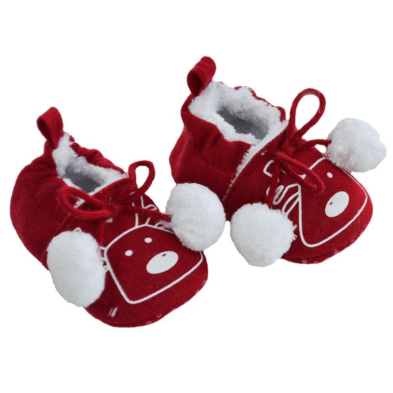 Soft Touch  5023797210495 STB2244-X Santa & Reindeer Shoes (0-12 months)