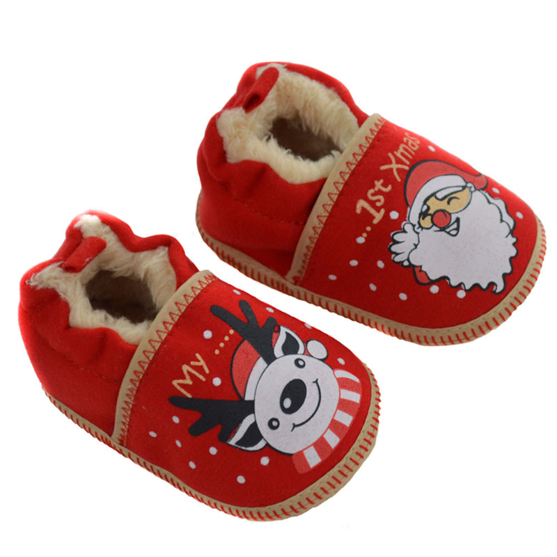 Soft Touch 5023797210501 STB2246-X Santa & Reindeer Shoes (6-15 months)