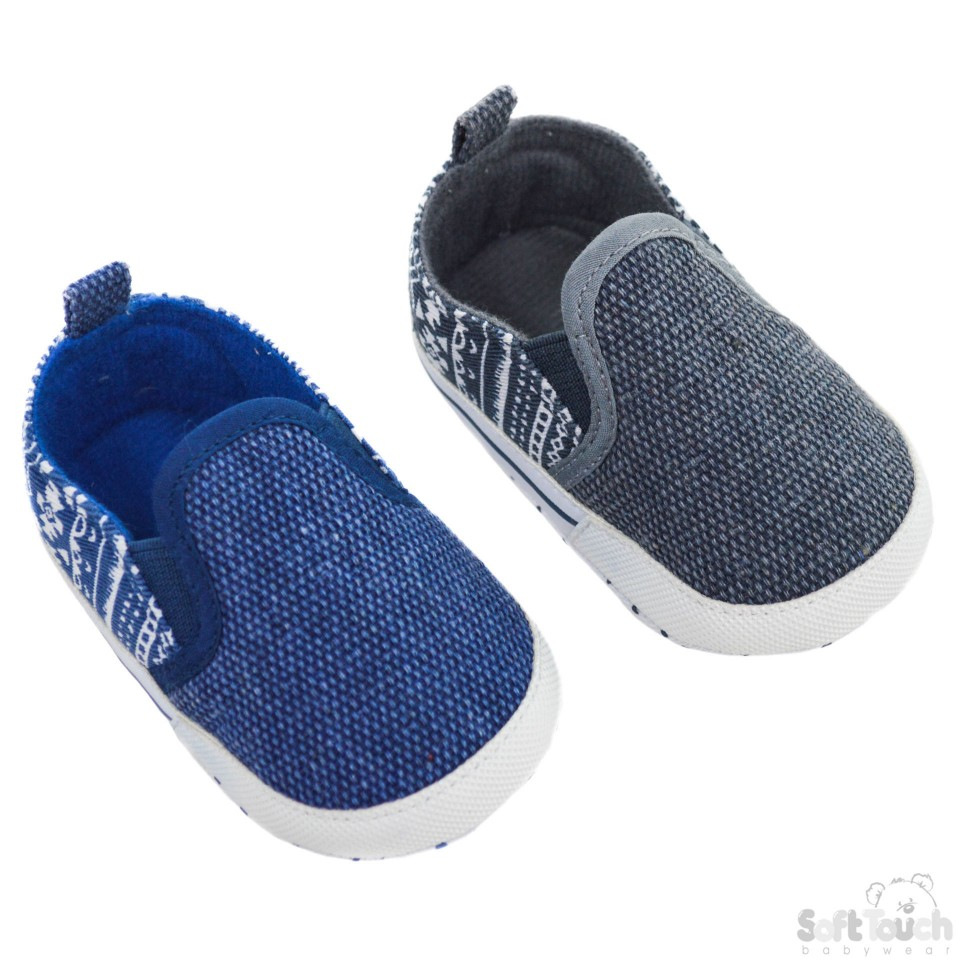 Soft Touch  5023797210679 STB2254 Slip On Aztec Shoe  (9-15 months)