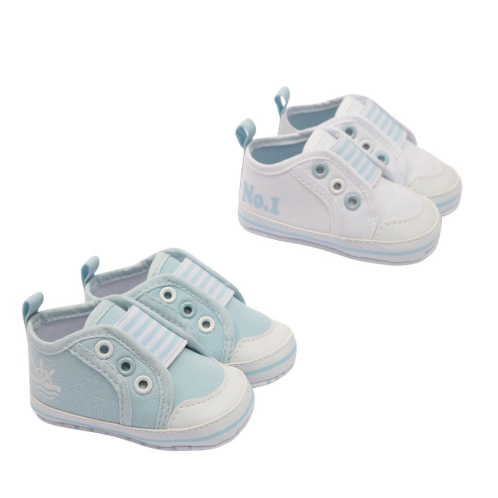 Soft Touch 3B2276 5023797211423 STB2276 "Nautical and No 1" Trainers (0-12 Months)