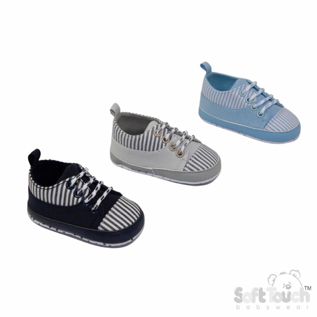 Soft Touch 3B2288 5023797211515 STB2288 Striped Trainer Shoe(6-15 Months)