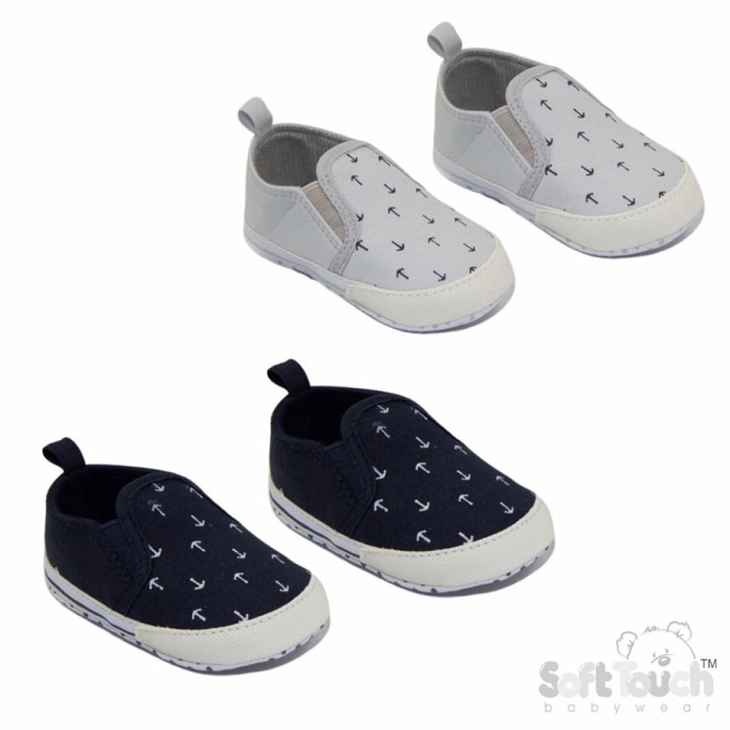 Soft Touch 3B2292 5023797211539 STB2292a Anchor Slip On Shoe(0-12 Months)