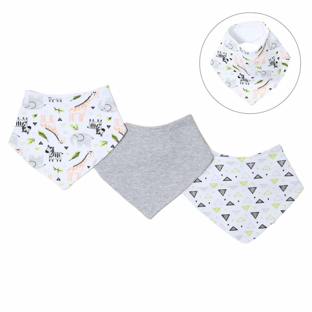 Soft Touch 2BB366 5023797201936 STBB366 Zebra Triple Pack Bandana Bib