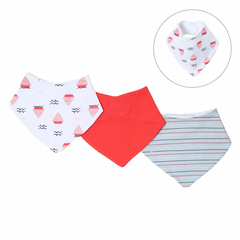 Soft Touch 2BB367 5023797201950 STBB367 Nautical Triple Pack Bandana Bib