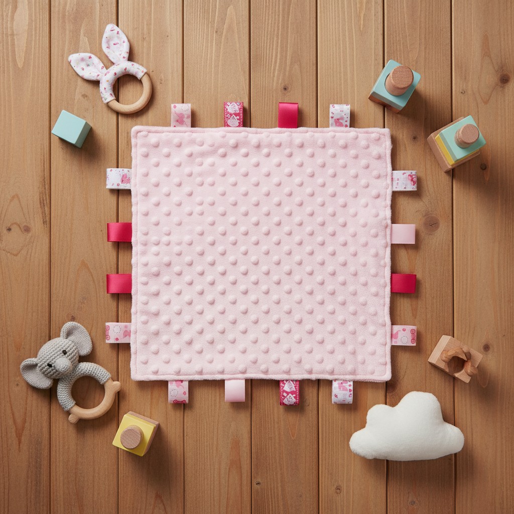 Soft Touch 4BC15-P 5023797315756 STBC15-P  Pink Taggie Comforter