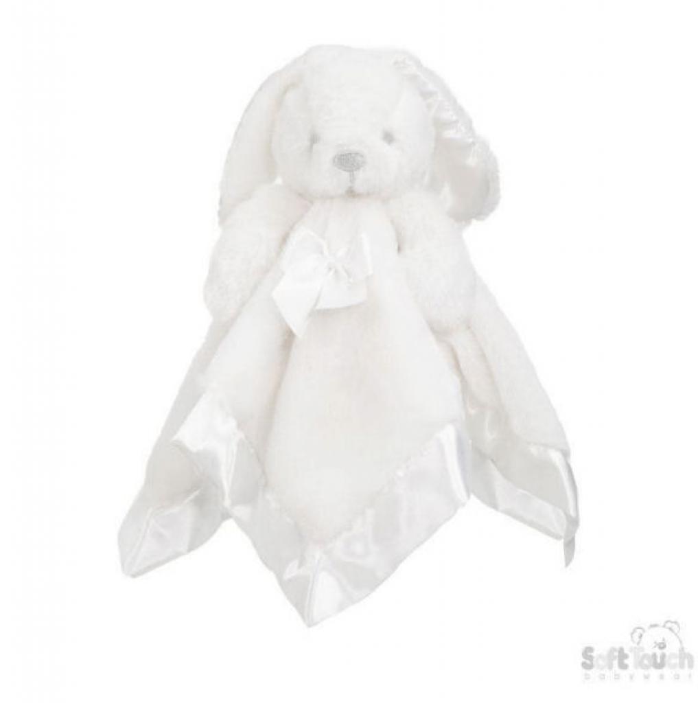 Soft Touch 4BC26-W 5023797305382 STBC26-W  White Bunny Comforter with Satin Back
