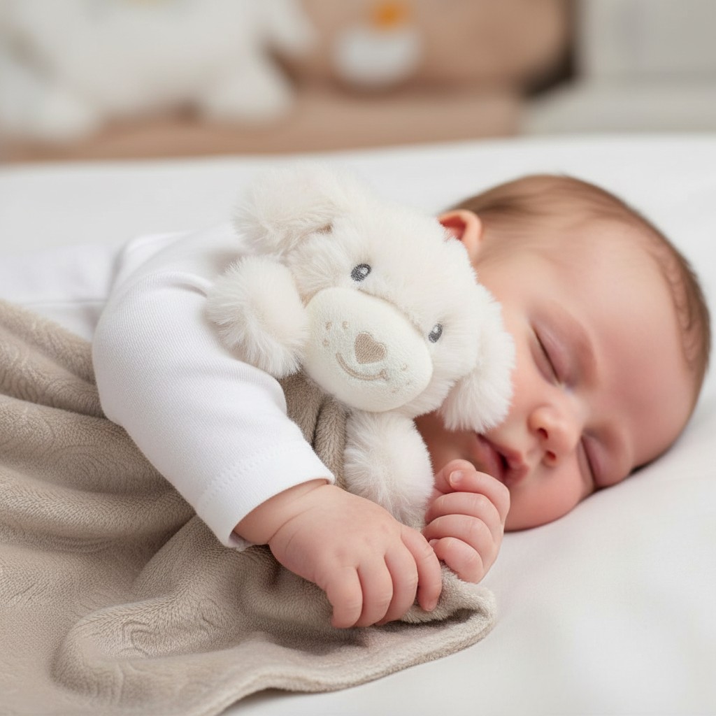 Soft Touch 4BC305-BI 5023797318818 STBC305BI Biscuit Puppy Comforter with embossing